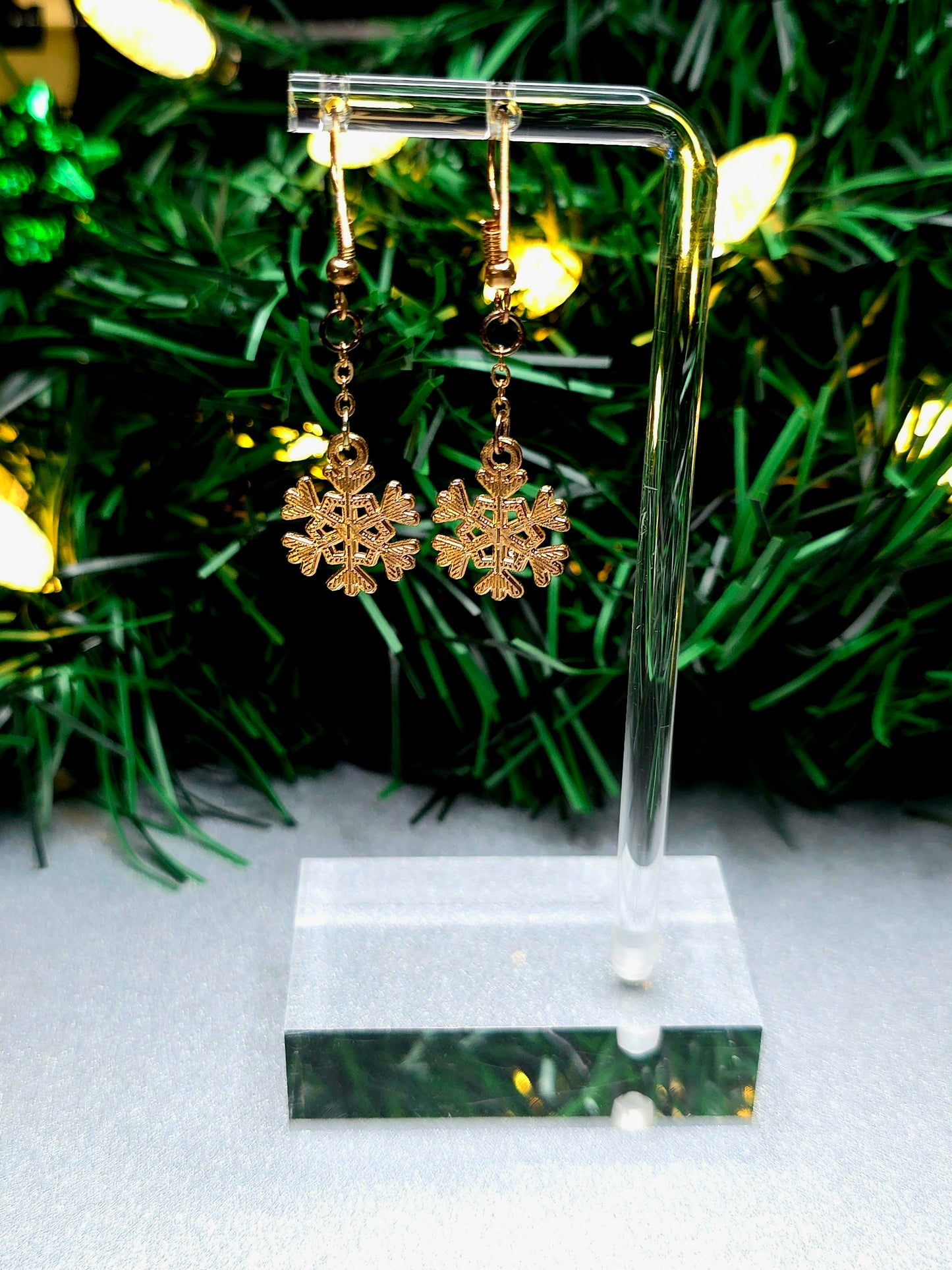 Snowflake Dangle Earrings