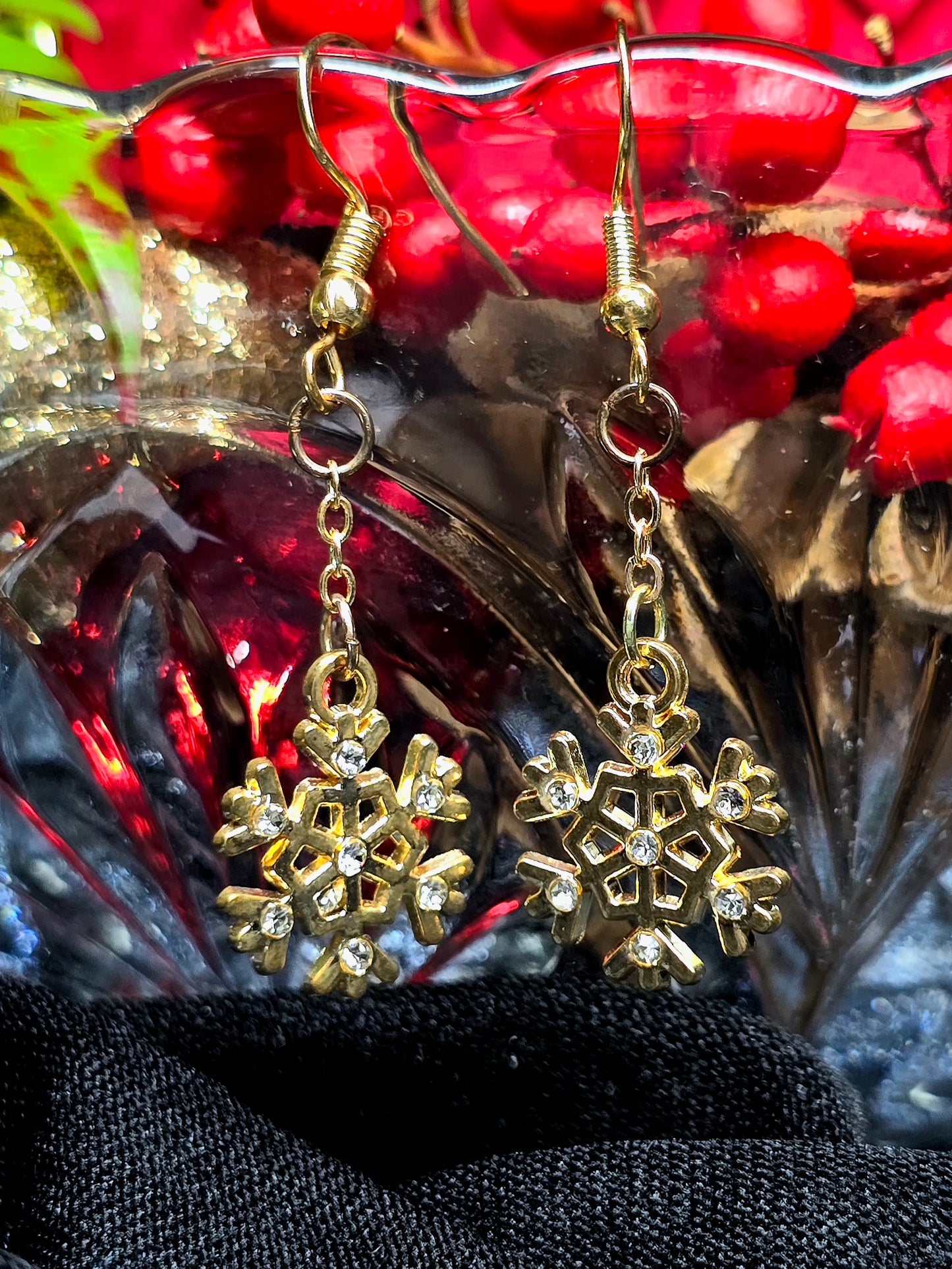 Snowflake Dangle Earrings