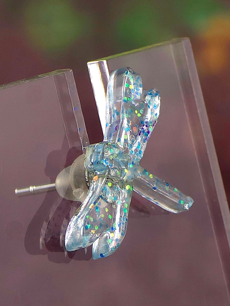 Dargonfly Flat Post Stud Earrings