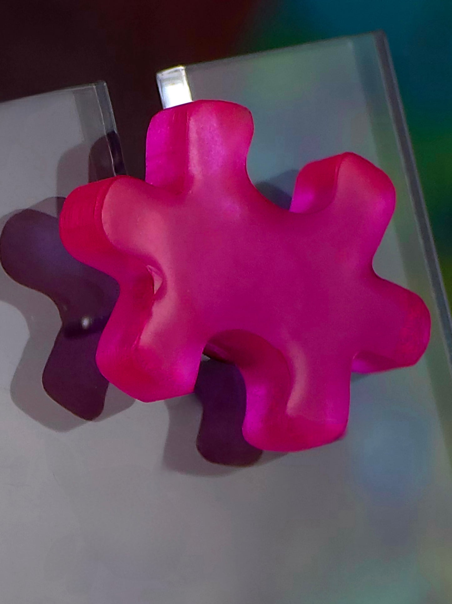 Glow in Dark Puzzle Post Earrings