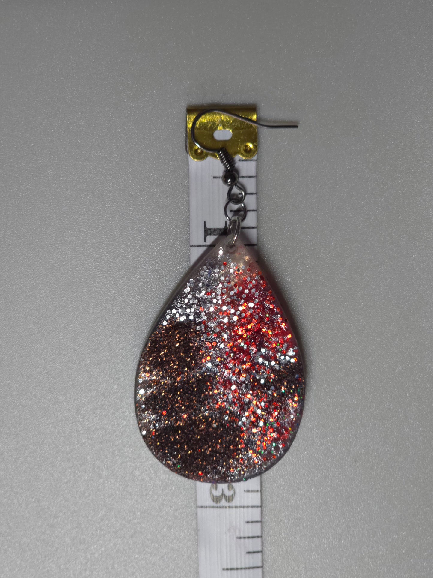 A touch of Glitter Resin Earrings