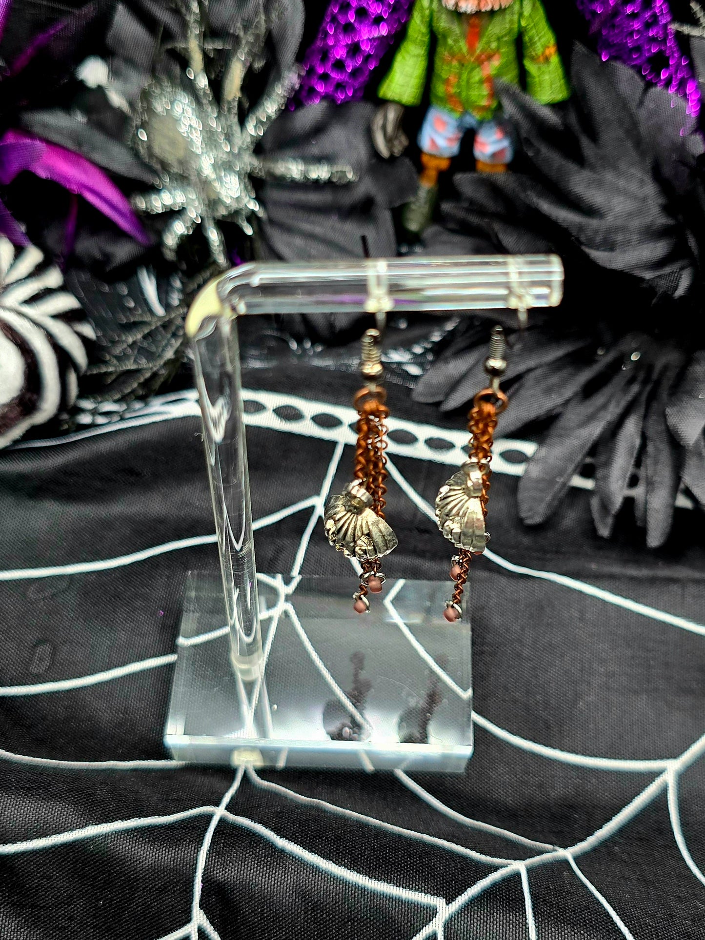 Pumpkin Dangle Earrings