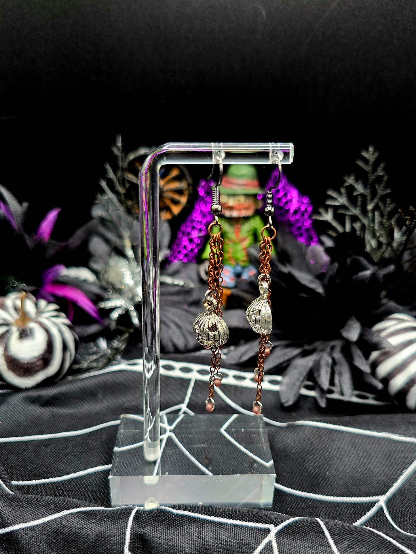 Pumpkin Dangle Earrings