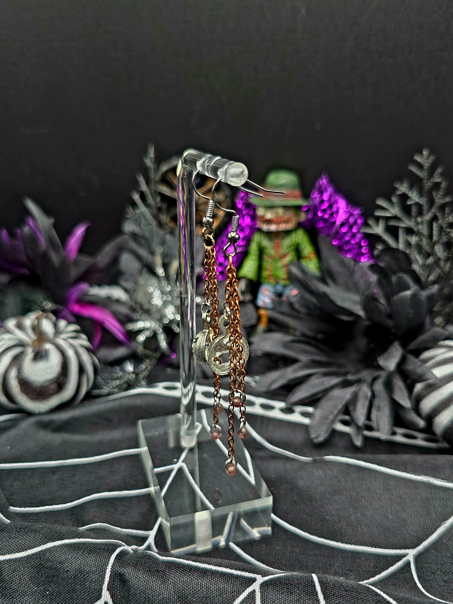 Pumpkin Dangle Earrings