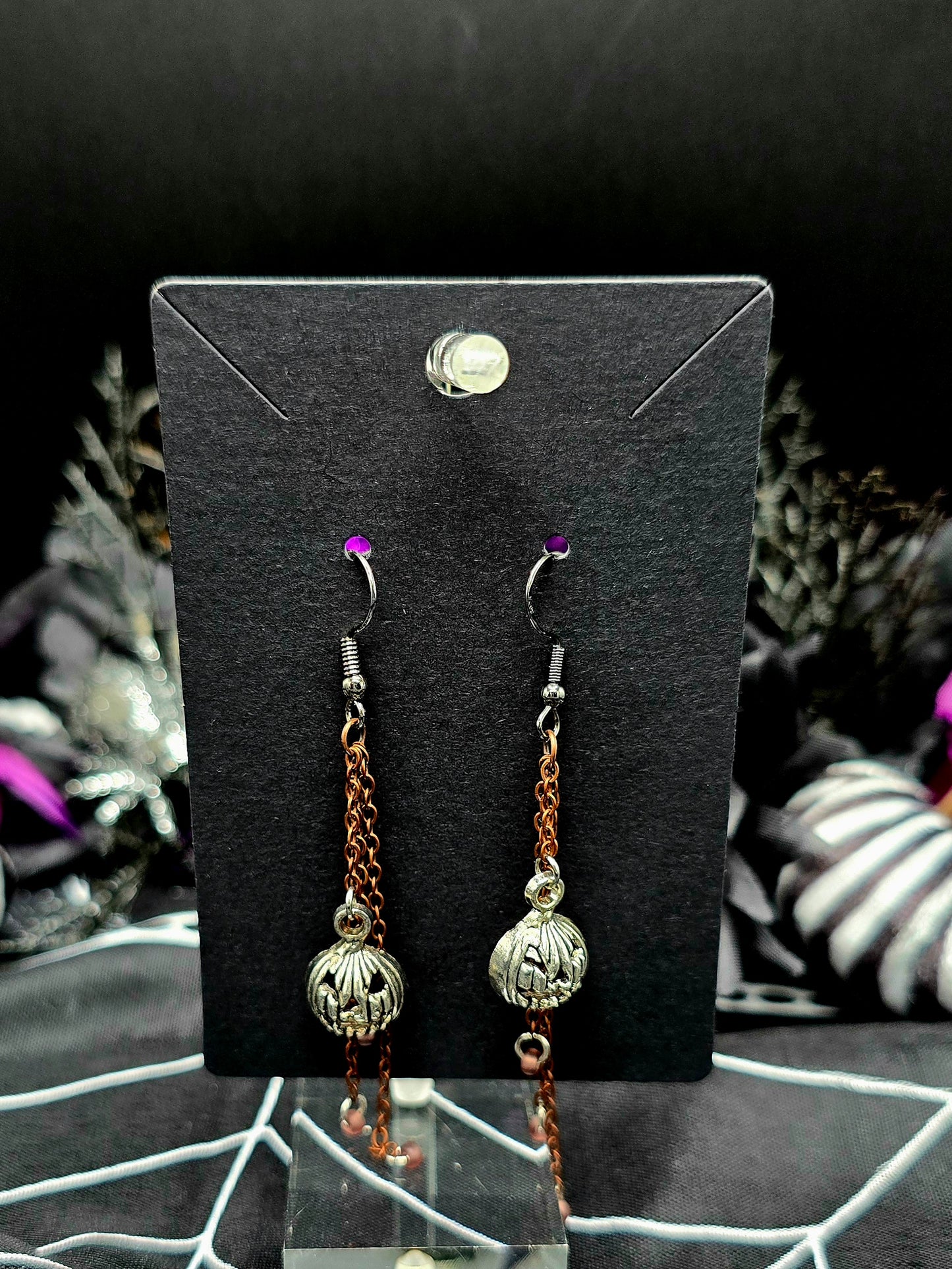 Pumpkin Dangle Earrings