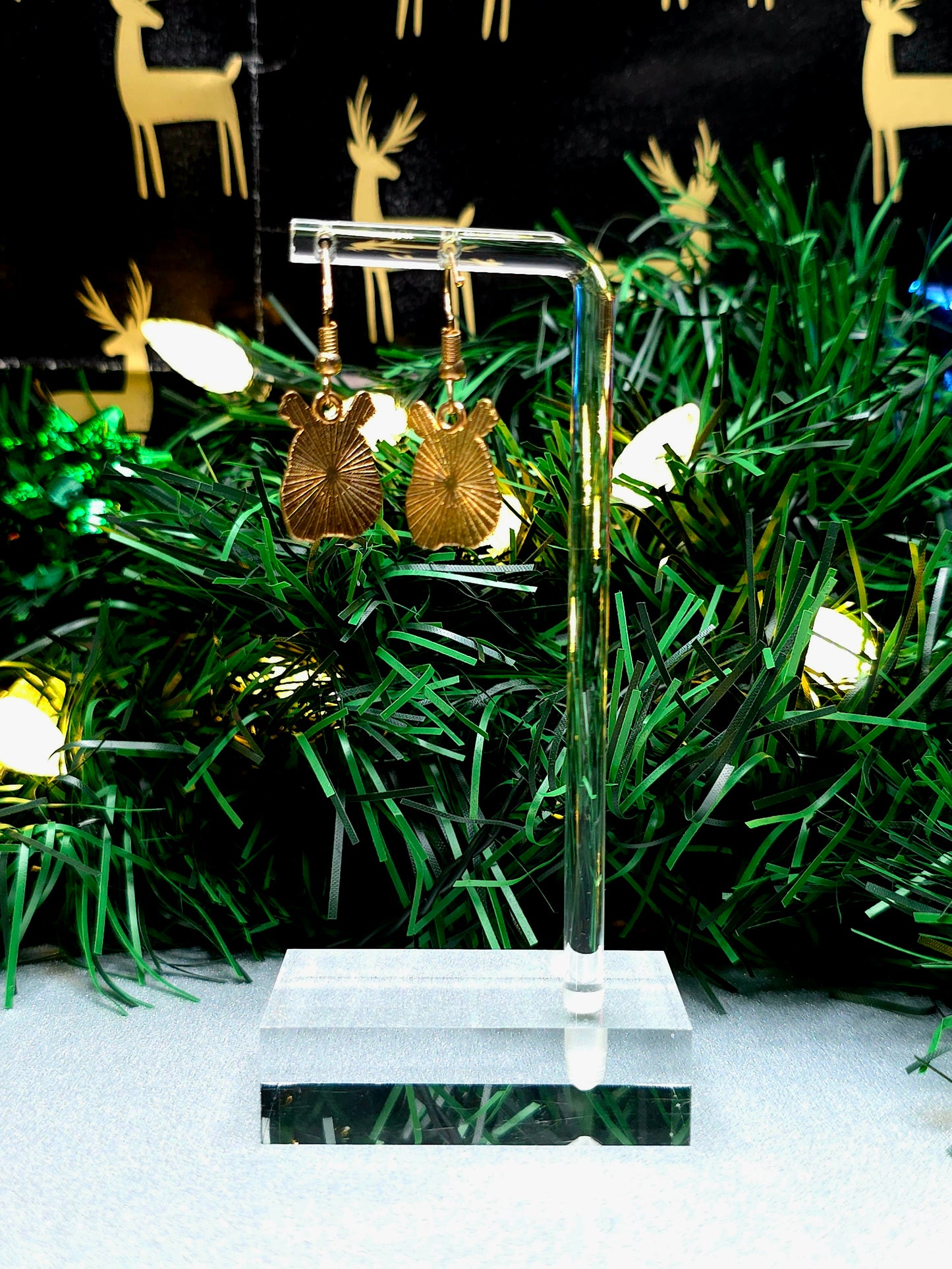 Penguin Christmas Dangle Earrings