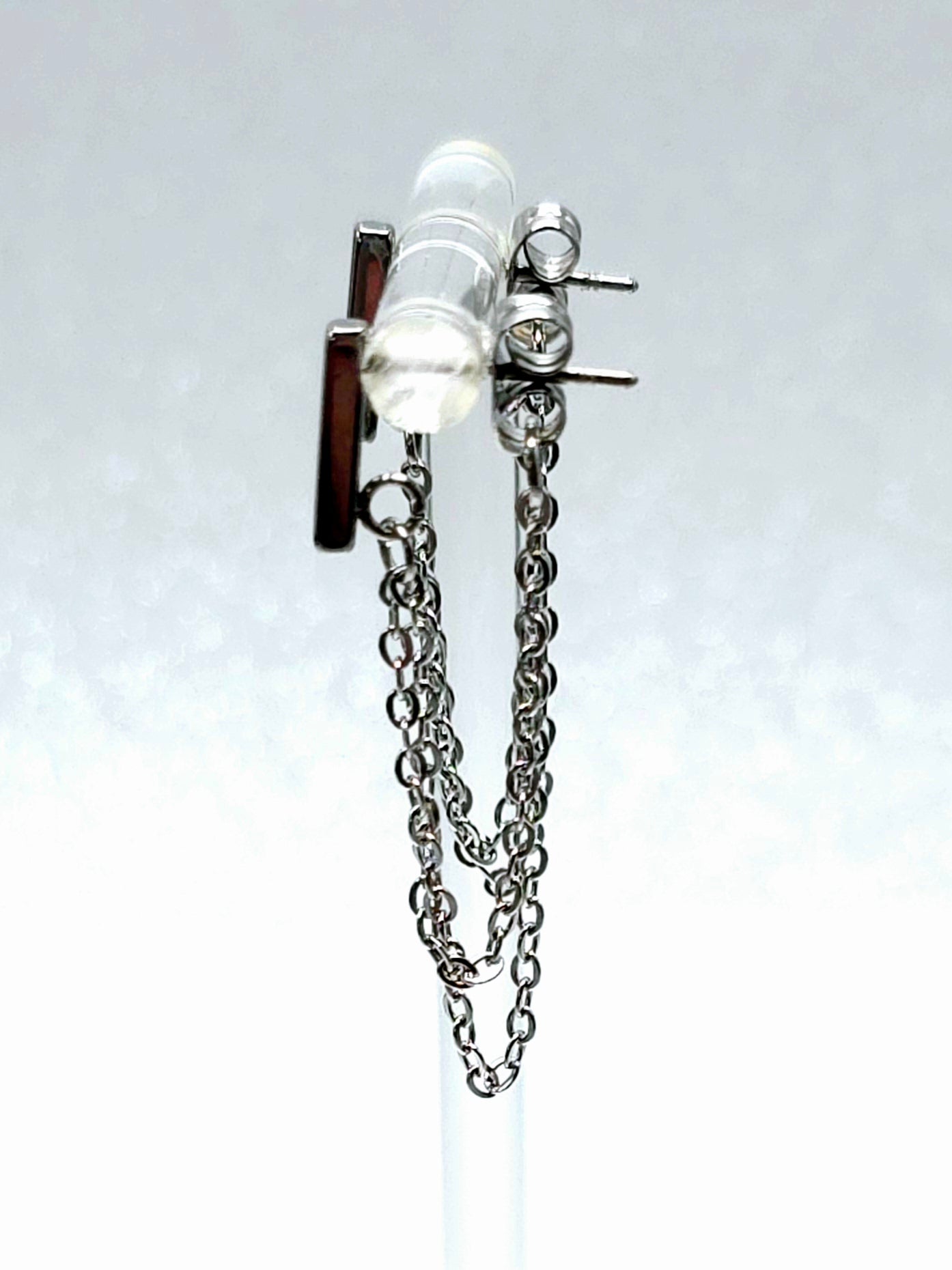 Chain Wrap Stud Earrings