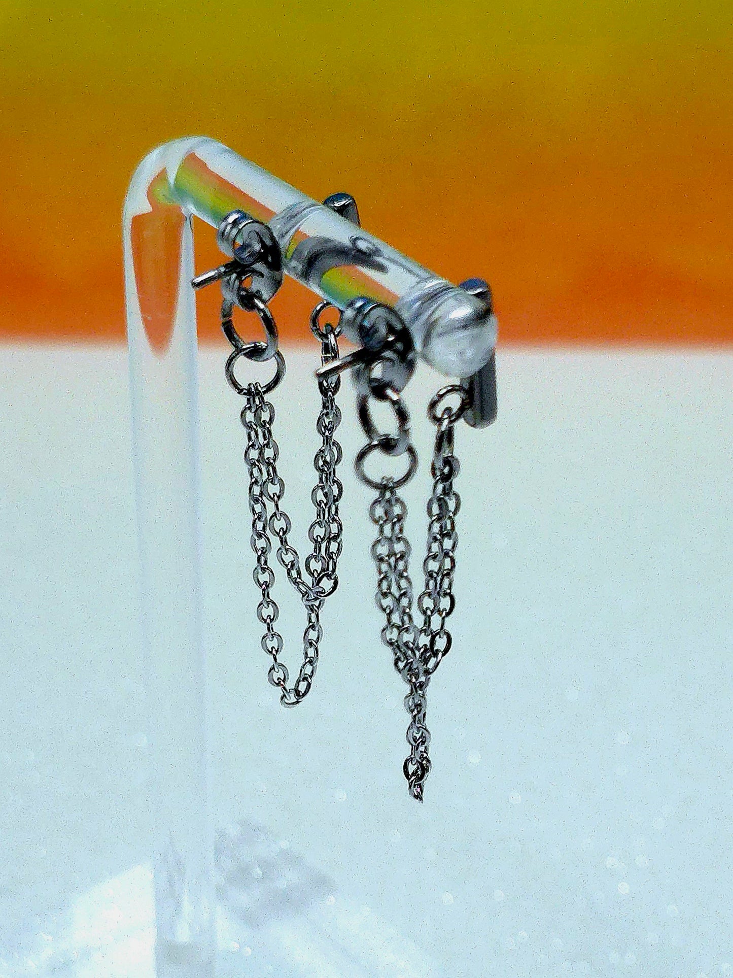 Chain Wrap Stud Earrings