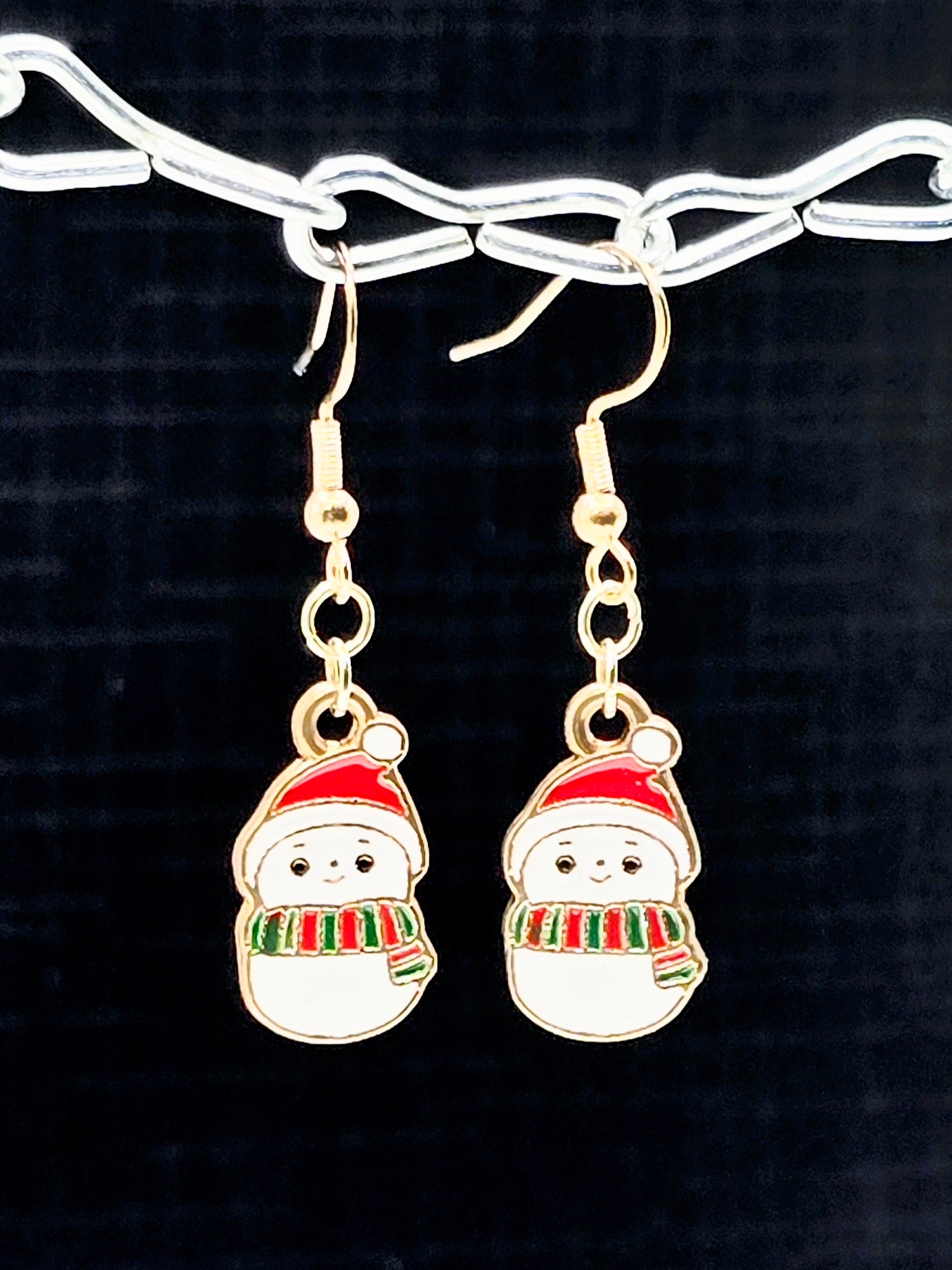 Cute Lil Snowmen Dangle Earrings