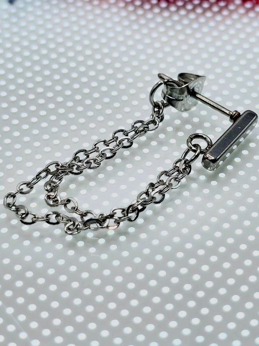 Chain Wrap Stud Earrings