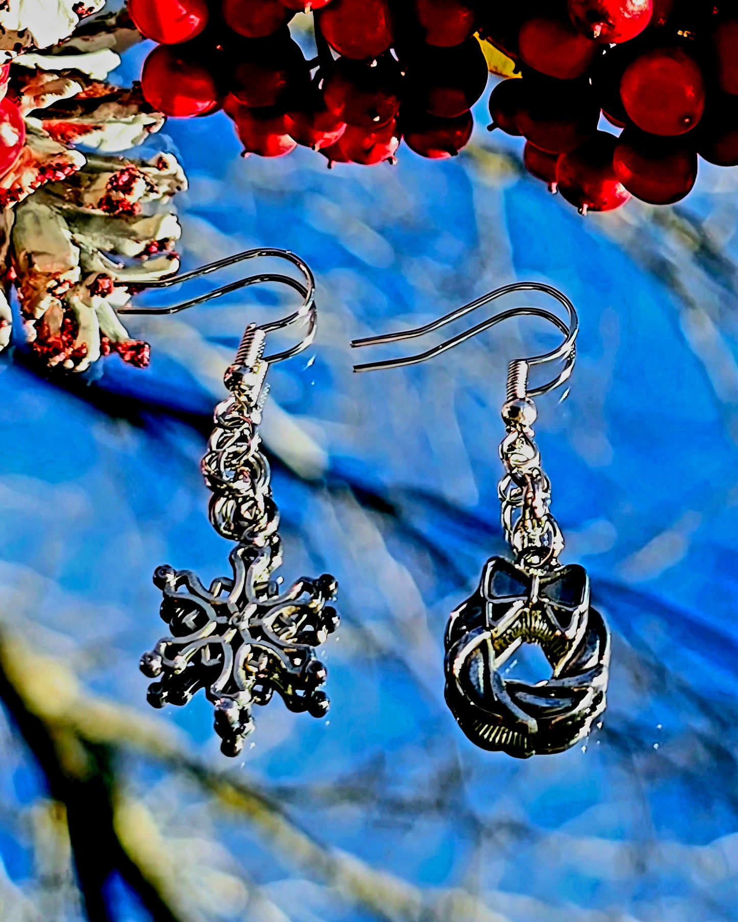 Mismatch Christmas Earrings